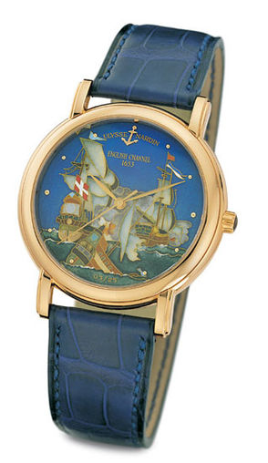 Review Buy replica Ulysse Nardin 136-77-9 / CHAN Classico Enamel San Marco Cloisonne English Channel watch